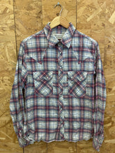 Vintage Y2K Levi’s Originals beige red navy check western cowboy twin pocket shirt size medium